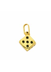 Adelia´s ADELIA ́S Damen Ketten-Anhänger "Damen 585 Gold Anhänger Würfel", Kinder, Gelbgold 585-Gold, gold, Gelbgold 585, Gold, Schmuckanhänger, Goldschmuck