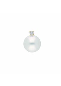 Adelia´s ADELIA ́S Damen Ketten-Anhänger "585 Gold Anhänger", 0.060 ct VVS = sehr sehr kleine Einschlüsse mit Brillant, Gold, gold, Gold, Schmuckanhänger, mit