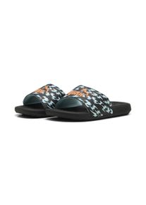Puma Sandale "Cool Cat 2.0 Poised 2 Race Slides Kinder", Gr. 29schwarz orange glo safe lake blau, Obermaterial: Synthetik; Futter: Textil;