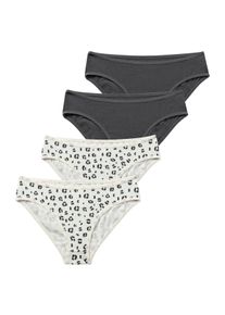Buffalo Kinder Slip, Gr. 122, grau, Jersey, Obermaterial: 92% Baumwolle, 8% Elasthan (LYCRA), animal-print, unifarben, Unterhosen, mit schmalen