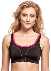 SuSa Damen Sport-BH, Gr. 75, schwarz, Microtouch, Obermaterial: 47% Polyester, 42% Polyamid, 11% Elasthan, sportlich, BHs, mit perfektem Halt auch