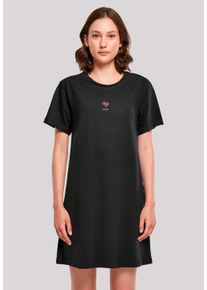 F4NT4STIC Damen Shirtkleid "Pixel Heart Bestickt", schwarz, casual, Gr. XXL, Obermaterial: 100% Baumwolle, Kleider, Premium Qualität