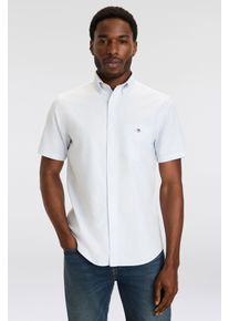Gant Herren Kurzarmhemd "REG CLASSIC OXFORD STRIPE SS SHIRT", blau, casual, Gr. XL, Web, Obermaterial: 100% Baumwolle, Hemden