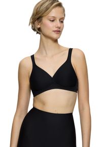 Triumph Damen Bügelloser BH "Modern Soft+Cotton N", Gr. 75, schwarz, Microtouch, Obermaterial: 39% Baumwolle, 38% Polyamid, 23% Elasthan, unifarben,