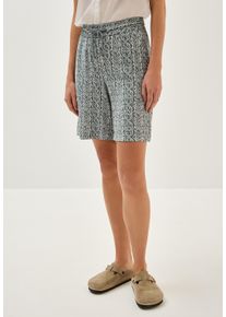 Cecil Damen Shortsbalmy khaki, casual, Gr. S, bedruckt, Stoff, 88% Viskose, 12% Polyamid, Hosen, Middle Waist