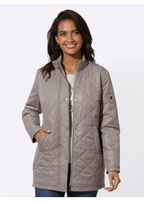 Casual Looks Damen Steppjacke, grau, Gr. 18, unifarben, 100% Polyester, Wattierung:100% Polyester, Jacken