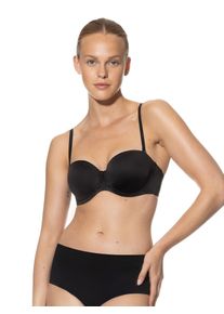 Mey Damen Multiway-BH "JOAN", Gr. 75, schwarz, Single Jersey, Obermaterial: 77% Polyamid, 23% Elasthan, casual, BHs, Unterbrustband aus