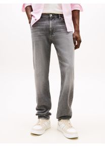 Tommy Jeans Herren Slim-fit-Jeans "RYAN SLIM STRAIGHT", grau, casual, Gr. 36, unifarben, Denim/Jeans, Obermaterial: 99% Baumwolle, 1% Elasthan,