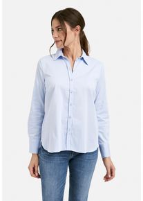 Smith & Soul SMITH & SOUL Damen Langarmbluse, blau, casual, Gr. XL, unifarben, Material: 70% Baumwolle, 27% Polyester, 3% Elasthan, Blusen
