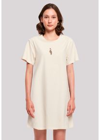 F4NT4STIC Damen Shirtkleid "Finger Heart Bestickt", weiß, casual, Gr. L, Obermaterial: 100% Baumwolle, Kleider, Premium Qualität