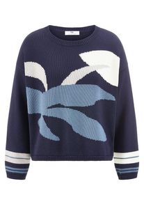 Peter Hahn - Rundhals-Pullover, mehrfarbig, Gr. 36 / S - Baumwolle