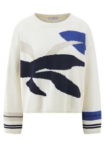 Peter Hahn - Rundhals-Pullover, weiss, Gr. 36 / S - Baumwolle