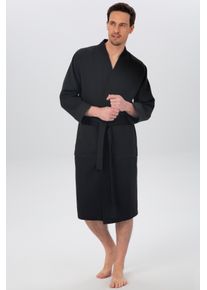 my home Unisex-Bademantel »Vanessa, ideal für Sauna & Spa, Hotelbademantel, Morgenmantel«, (1 St.), Taschen, Damen & Herren, Waffelpiqué, sehr leichte Qualität, S-3XL