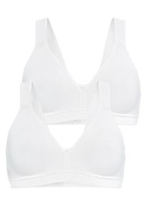 Petite Fleur Sport-BH 2xweiß Gr. 70A. Ohne Bügel. Nachhaltig.