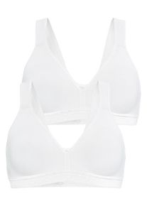 Petite Fleur Sport-BH 2xweiß Gr. 70A. Ohne Bügel. Nachhaltig.