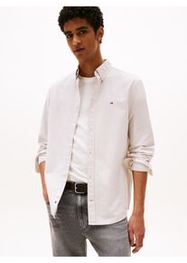 Tommy Jeans Herren Langarmhemd "TJM REG OXFORD SHIRT EXT"silt, casual, Gr. S, unifarben, Web, Obermaterial: 100% Baumwolle, Hemden, Mit