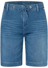 MAC Damen Shorts "JOG ́N SHORT"mid blau cool wash, casual, Gr. 38, unifarben, Web, Obermaterial: 49% Baumwolle, 40% Lyocell, 9% Polyester, 2%