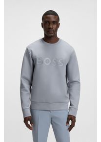 BOSS Green Herren Sweatshirt "Salbo"dunkelgrau026, casual, Gr. XXL, Sweatware, Obermaterial: 95% Baumwolle, 5% Elasthan, Sweatshirts, mit Logodruck