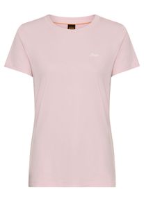 BOSS Orange Damen T-Shirt "Esogo HW Premium Damenmode"open lila 562, casual, Gr. XS, unifarben, Single Jersey, Obermaterial: 100% Baumwolle, Shirts,