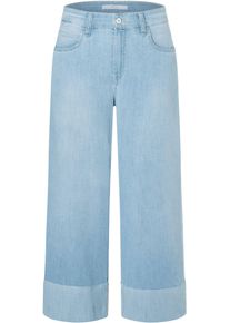 MAC Damen Straight-Jeans "NEVADA cropped"authentic summer bleached, casual, Gr. 44, unifarben, Denim/Jeans, Obermaterial: 98% Baumwolle, 2% Elasthan,