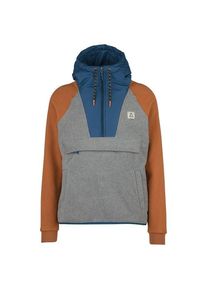 Passenger Woodland Hooded 1/2 Zip Polar Fleece Fleecejacke Herren (Gr S |grau)