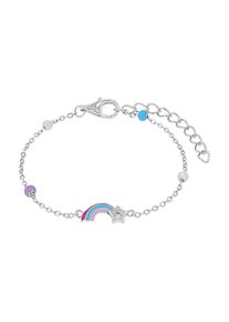Prinzessin Lillifee Kinder Armband "Sternschnuppe-Motiv, 2039760", Silber 925 (Sterlingsilber)silberfarben, rosa, pink, türkis, lila, kristallweiß, kristallweiß,