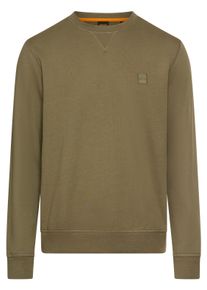 BOSS Orange Herren Sweatshirt "Westart"open grün342, casual, Gr. M, Sweatware, Obermaterial: 100% Baumwolle, Sweatshirts, mit BOSS Logopatch