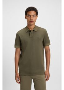 BOSS Orange Herren Poloshirt "Prime"open grün342, casual, Gr. XXL, Jersey, Obermaterial: 100% Baumwolle, Shirts, mit Polokragen