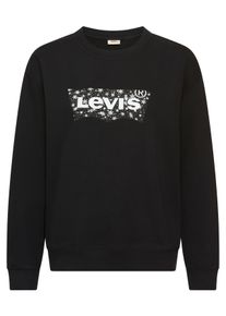 Levi's LEVI'S Damen Sweatshirt "GR EVERYDAY CREW"xmas bw fill 3 anthr, casual, Gr. S, bedruckt, Sweatware, Obermaterial: 100% Baumwolle, Sweatshirts, mit