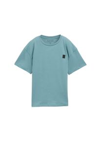 Tom Tailor Jungen T-Shirtsmoked grün, casual, Gr. 128, unifarben, Single Jersey, Obermaterial: 100% Baumwolle, Shirts, oversize, for Boys