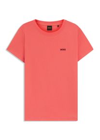 BOSS Orange Damen T-Shirt "Esogo Premium Damenmode"light, pastel rot 638, casual, Gr. XL, unifarben, Single Jersey, Obermaterial: 100% Baumwolle,