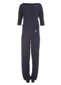 WINSHAPE Damen Jumpsuit "WJS2", blau, Gr. L, 90% Baumwolle, 10% Elasthan, Overalls, ¾-Arm