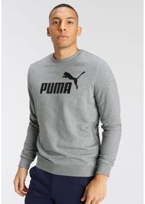 Puma Herren Langarmshirt "ESS BIG LOGO CREW TR", grau, sportlich, Gr. XXXL, bedruckt, Sweatware, Obermaterial: 68% Baumwolle, 32% Polyester, Shirts