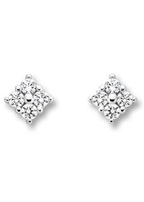 ONE ELEMENT Damen Paar Ohrhänger "Zirkonia Ohrringe Ohrstecker aus 333 Weißgold", Damen,mit Zirkonia, Weißgold 333-Gold, silber, Weißgold 333, Gold,
