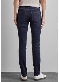 Street One Damen Slim-fit-Jeans, blau, casual, Gr. 36, unifarben, Jeans, 71% Baumwolle, 23% Polyester, 4% Elastomultiester, 2% Elasthan, Jeans,
