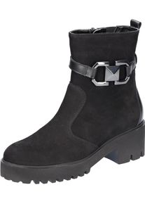 Waldläufer WALDLÄUFER Damen Stiefelette "H-NIRA", Gr. 6, schwarz, Nubukleder, Nappaleder, unifarben, klassisch, Schuhe, Winterboots, Warmfutter, in Komfortweite