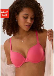 Lascana Damen Schalen-BH "Ela - perfect basic", Gr. 70, pink, Microtouch, Obermaterial: 82% Polyamid (TACTEL), 18% Elasthan (LYCRA), Basic, BHs, mit