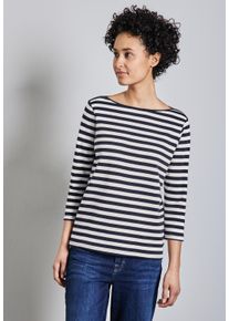 Street One Damen 3/4-Arm-Shirt, blau, casual, Gr. 34, gestreift, Web, 100% Baumwolle, Shirts, aus reiner Baumwolle
