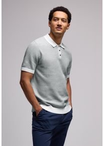 Street One MEN Herren Poloshirt, silber, casual, Gr. XXL, unifarben, Web, 80% Baumwolle, 20% Nylon, Shirts, im soften Baumwoll-Mix