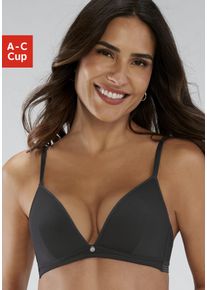 s.Oliver Damen Bralette-BH "Zoè", Gr. 70, schwarz, Microtouch, Obermaterial: 60% Polyamid, 35% Polyester, 5% Elasthan, casual, BHs, ohne Bügel in