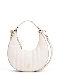 Tommy Hilfiger Damen Schultertasche "TH FEMININE MOON CROSSOVER", weiß, Lederimitat, unifarben, Taschen, Damen Umhängetasche, Hobo, mit