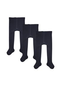 Camano Kinder Strumpfhose "Strumpfhose 3er Pack", Gr. 62, blau, 75% Baumwolle 22% Polyamid 3% Elasthan, Strumpfhosen
