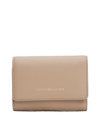 Tommy Hilfiger Geldbörse "TH LOGOTAPE TRIFOLD", beige, Lederimitat, unifarben, klassisch, Kleinlederwaren, Damen Geldbeutel, Portemonnaie mit