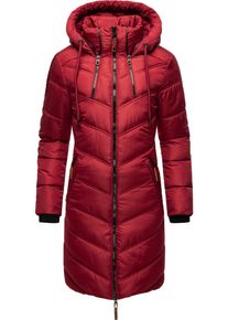 Marikoo Damen Wintermantel "Armasa", rot, modisch, Gr. S, Oberstoff: 100% Polyester, Futter: 100% Polyester, Wattierung: 100% Polyester, Ärmelfutter: