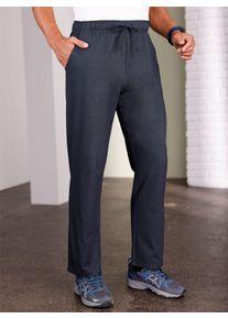 CLASSIC Herren Schlupfhose, blau, Gr. 30, unifarben, 65% Baumwolle, 30% Polyester, 5% Elasthan, Hosen