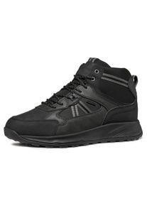 Geox Herren Sneaker "U TERRESTRE B ABX F", Gr. 40, schwarz, Lederimitat, Textil, casual, Schuhe, High Top Sneaker, Schnürboots, Freizeitschuh mit