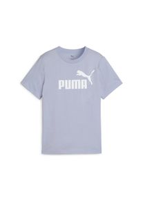 Puma Kinder T-Shirt "ESS No. 1 Logo T-Shirt Mädchen", blau, Gr. 128, Obermaterial: 100% Baumwolle; Kragen: 70% Baumwolle, 30% Polyester, Shirts