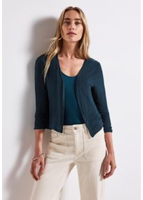 Street One Damen Shirtjacke "Style Suse", blau, casual, Gr. 46, Jersey, Obermaterial: 91% Viskose, 9% Elasthan, Shirts, mit Stretchanteil