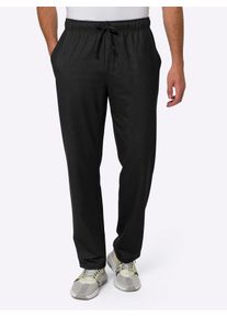 CLASSIC Herren Schlupfhose, schwarz, Gr. 52, unifarben, 65% Baumwolle, 30% Polyester, 5% Elasthan, Hosen
