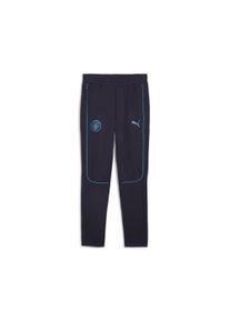 Puma Herren Sporthose "Manchester City Casuals Hose Herren", blau, Gr. S, colorblocking, Obermaterial: 24% Polyester, 76% Baumwolle; Taschenfutter: